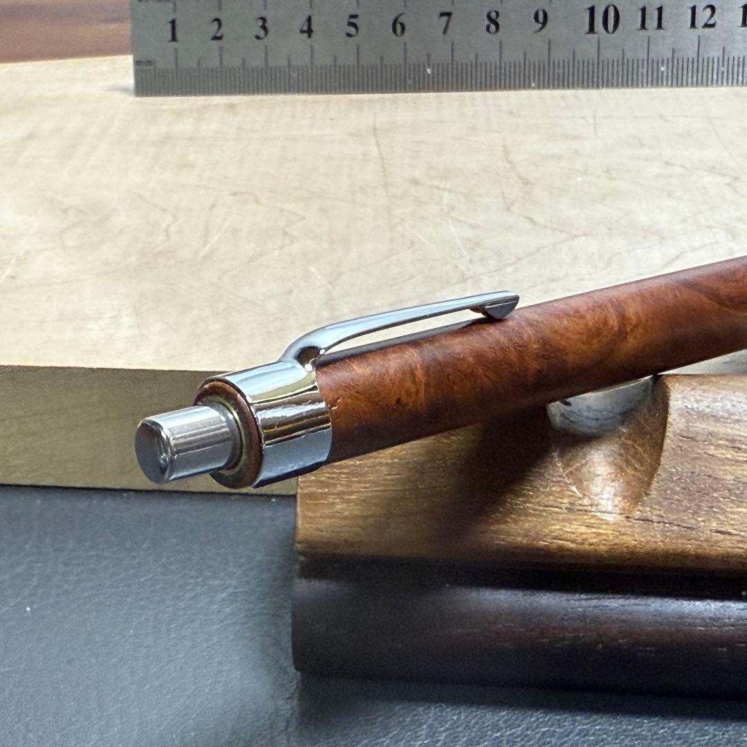 104花梨瘤　木製シャーペン　最強低重心　真鍮