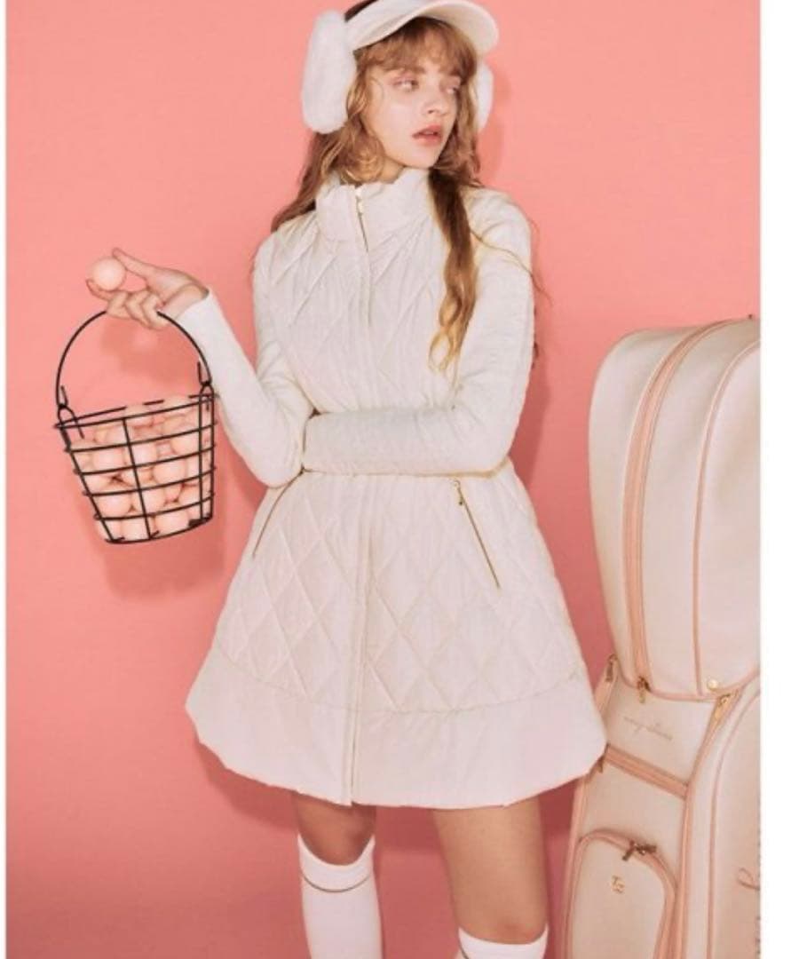 専用新品eimyistoiregolfエイミーゴルフダウンベストワンピジーフォア