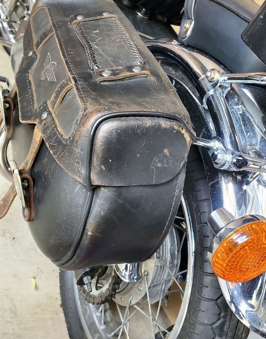 (稀少タラコ)ハーレー エボ EVO エヴォ 96’FLSTN 純正バッグ