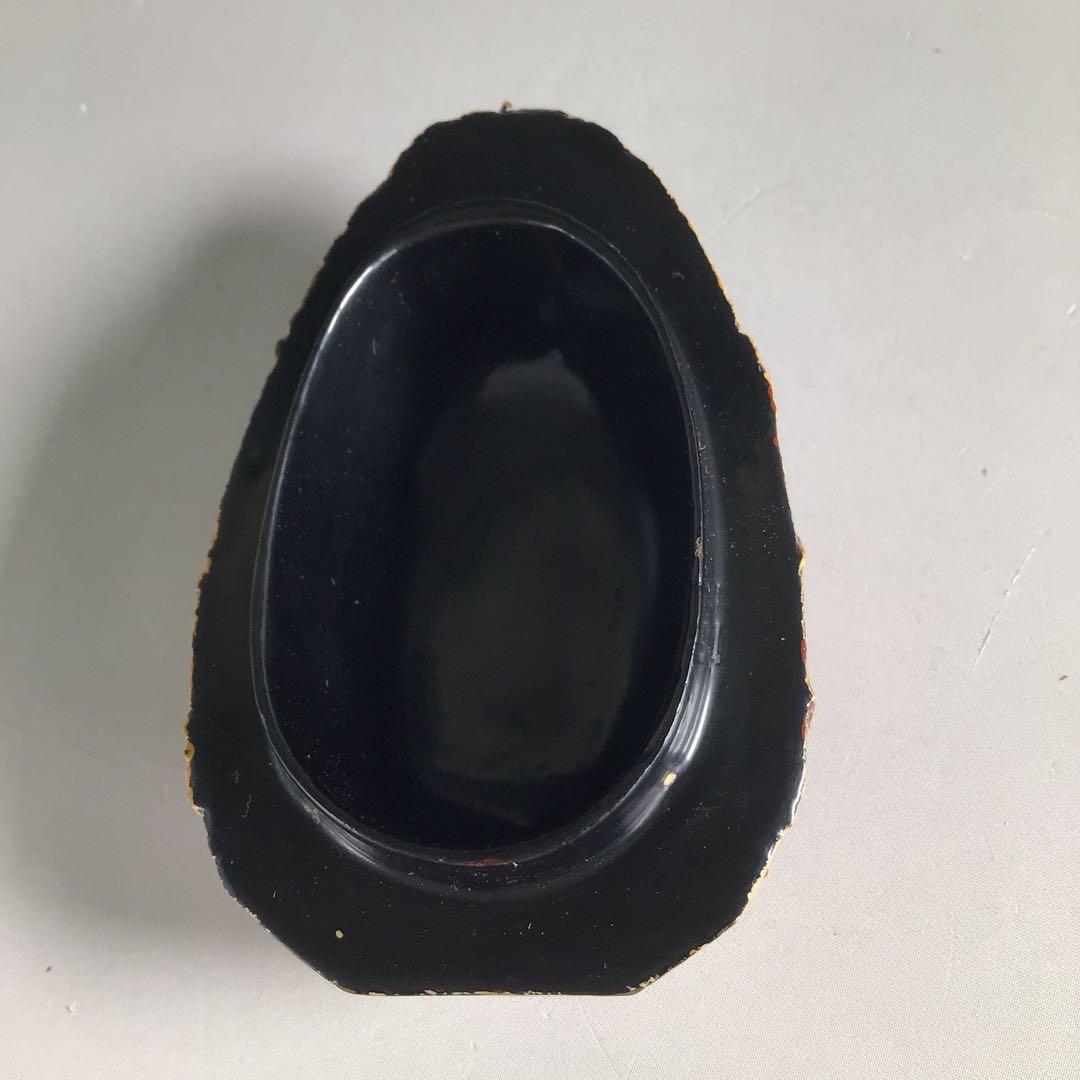 Ｒ６９１　香合　『中川正斉作』『乾漆』『筍香合』　共箱　茶道具　木工芸