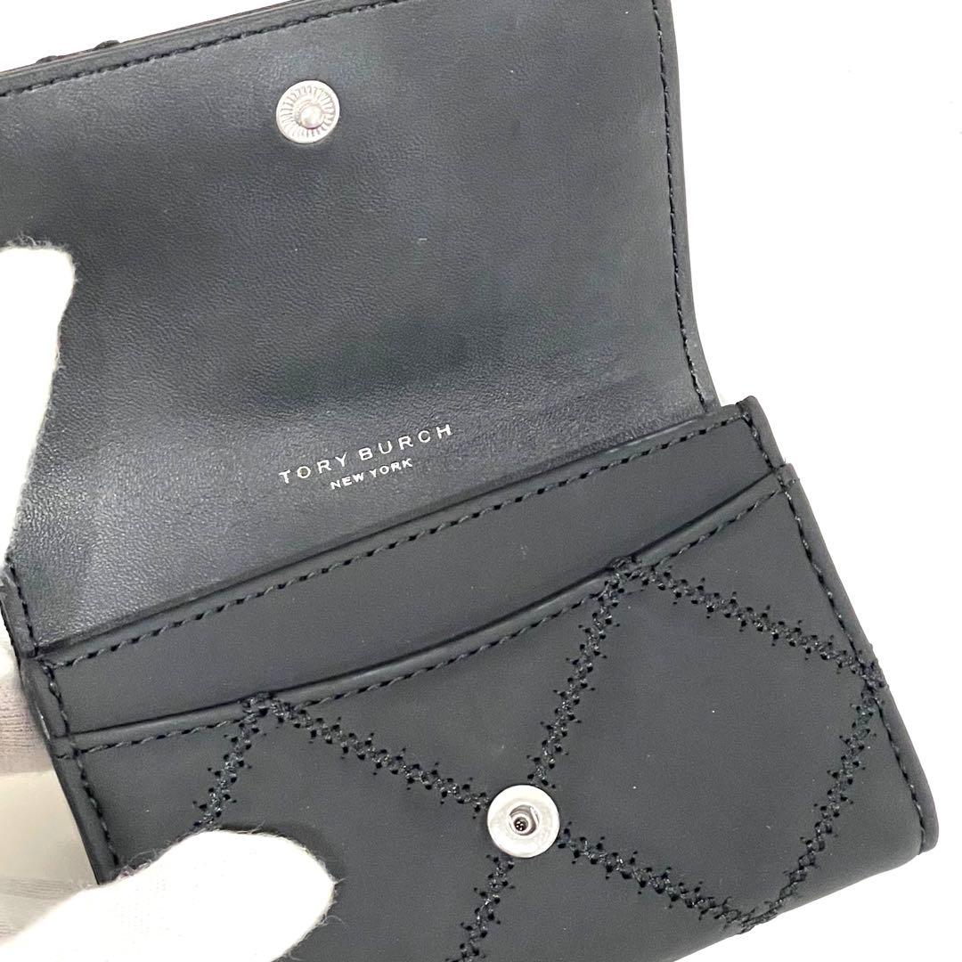 [新品] Tory Burch ブラック名刺入れ キルティング 黒