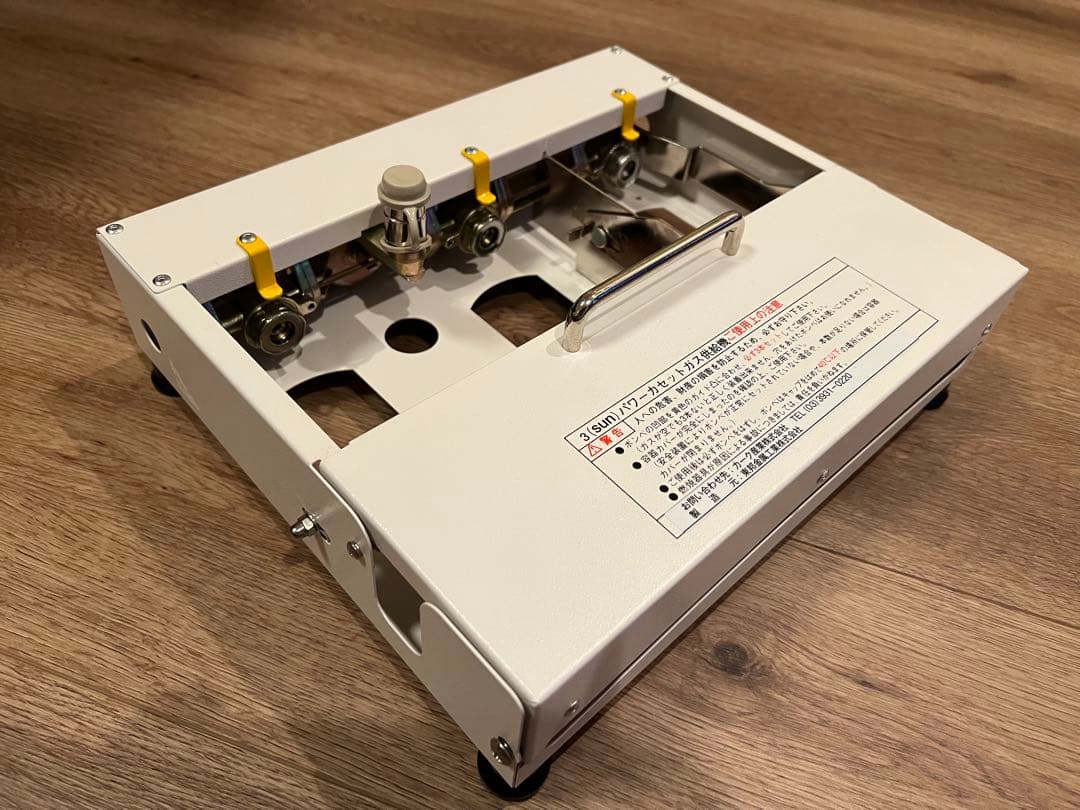 3連カセットガス供給機　東邦金属　キャンピングカー