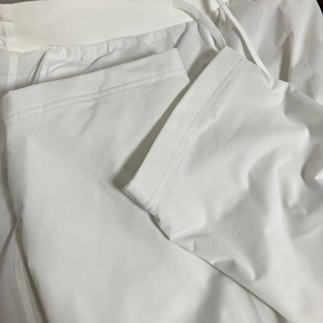 新品タグ付❤️グローブライド❤️裏地付きゴルフパンツL 白 総ゴム シャカシャカ素材
