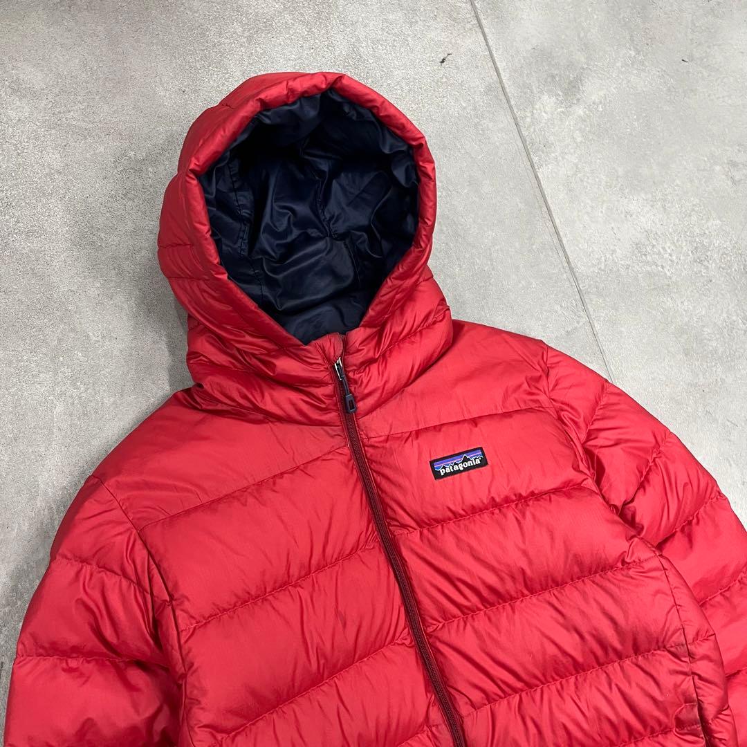 15s Patagonia ハイロフトダウンフーディー 赤　S