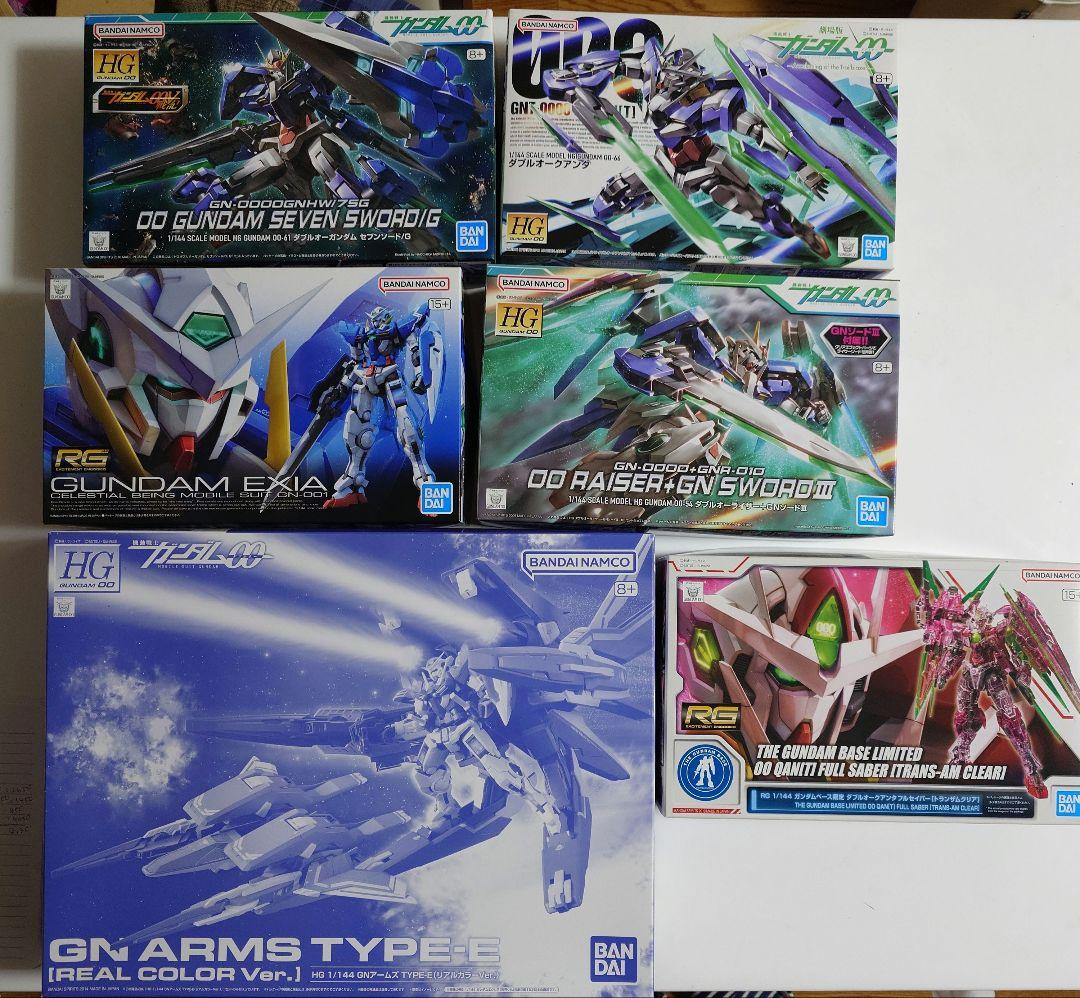 RG、HG 機動戦士ガンダムOO系　6箱