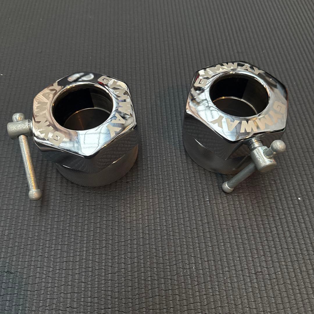 GYMWAY バーベルカラーシルバー50mm