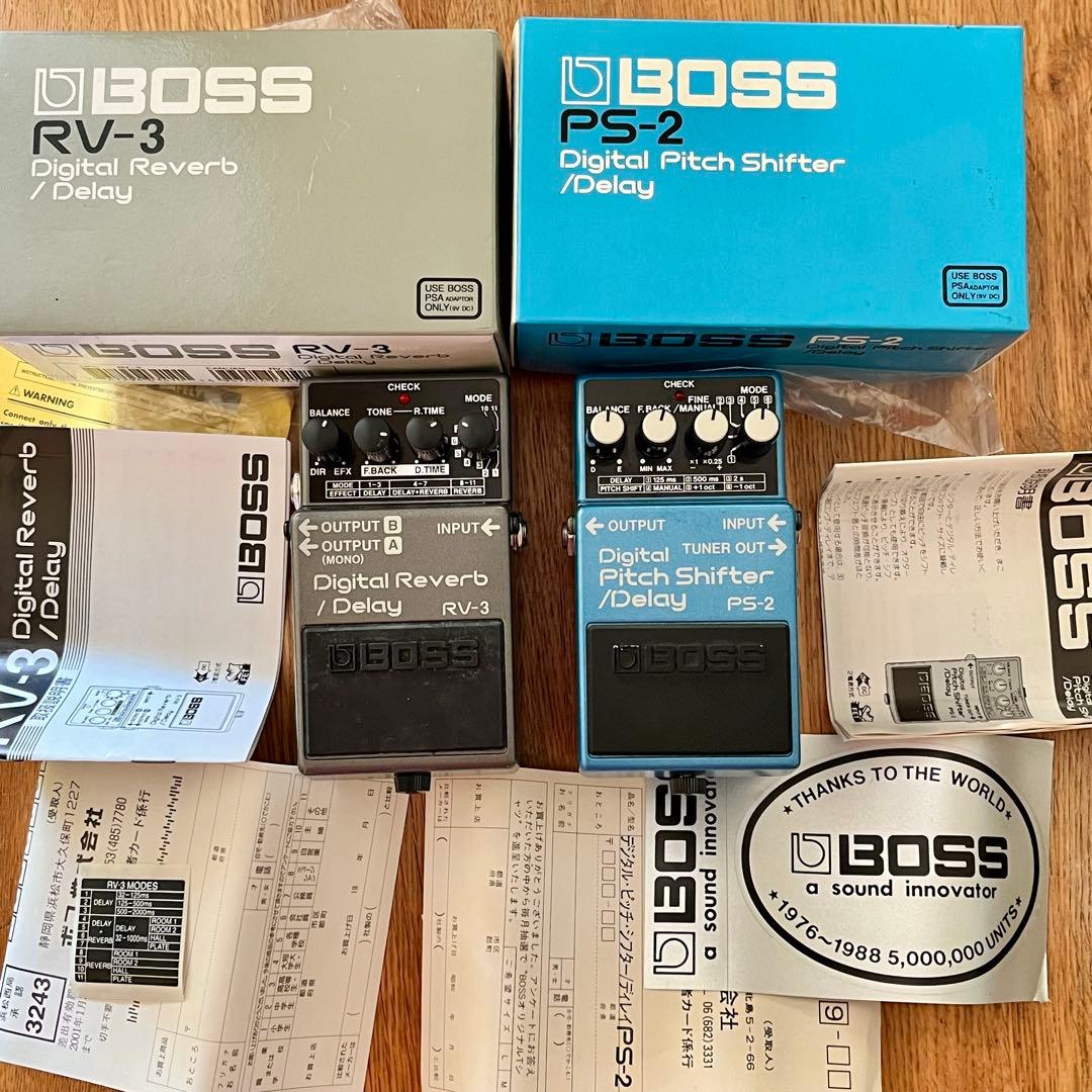 ギター Boss RV-3 + Boss PS-2