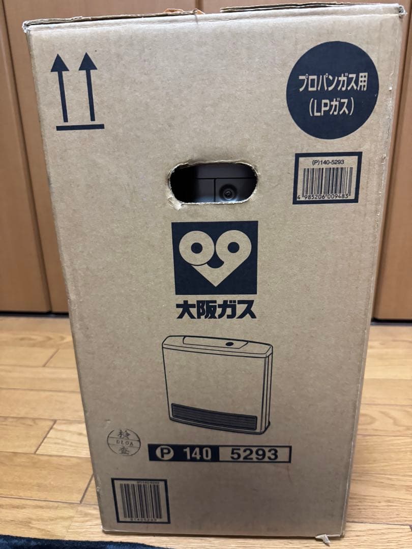 OSAKA GAS ガスファンヒーター P 140 5293 ガスホース添付