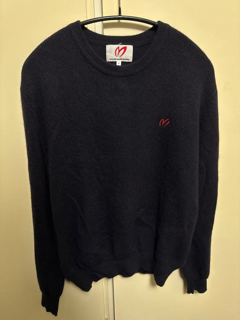 MASTER BUNNY EDITION ネイビー 100%カシミヤ