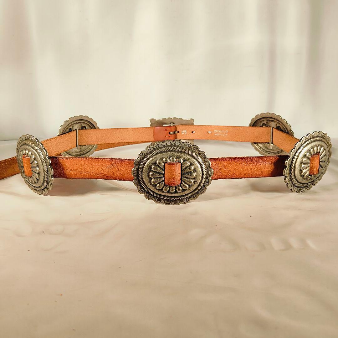 【新品極美品】RIVOLTA×JOKER　高級革コンチョベルト　イタリア製正規品