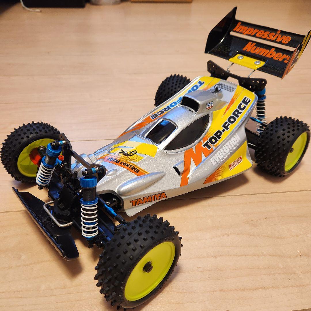 【美品】タミヤ トップフォース メカ＆OPパーツ多数付 EVO仕様 プロポセット