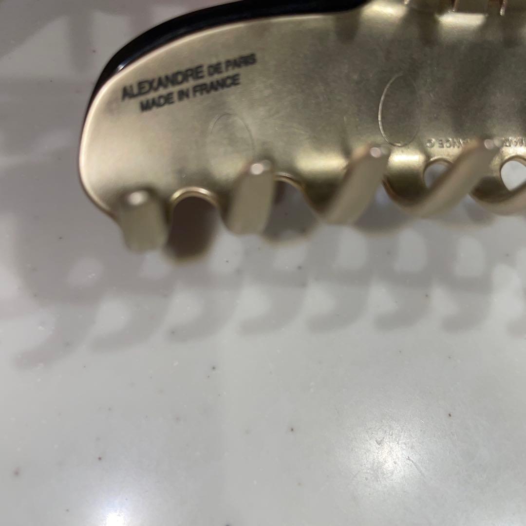 アレクサンドル ドゥ パリ ヘアクリップ（L）ストーン付き