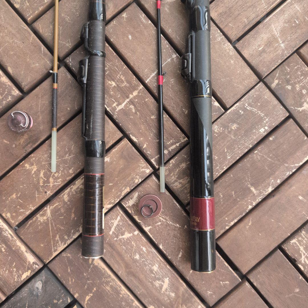 チヌ筏竿 がまちぬ いかだ硬調 1.5 & シマノ 青波巧 小鳴門135 良品！