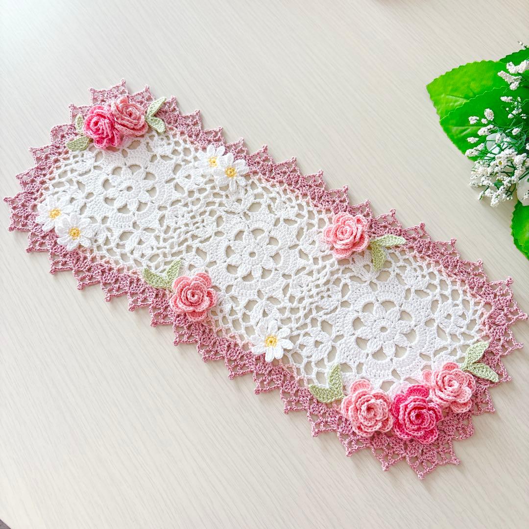 フレイミー❁.*・゜レース編みドイリー❁.*・゜