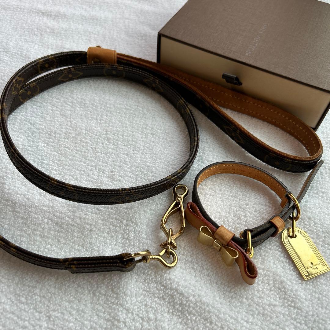 お値下げ⭐︎ルイヴィトン コリエ バクスターxs首輪 小型犬用　リード首輪セット
