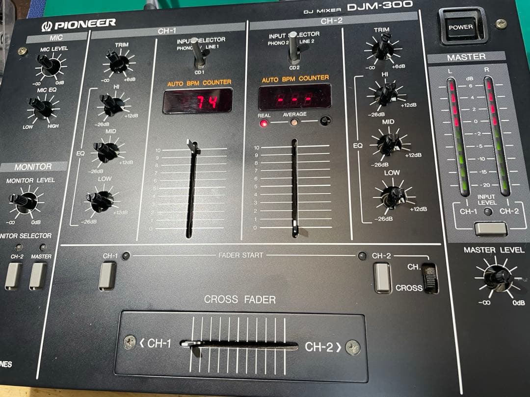 pioneer dj パイオニア　DJM-300 ブラック　フェーダーメンテナン
