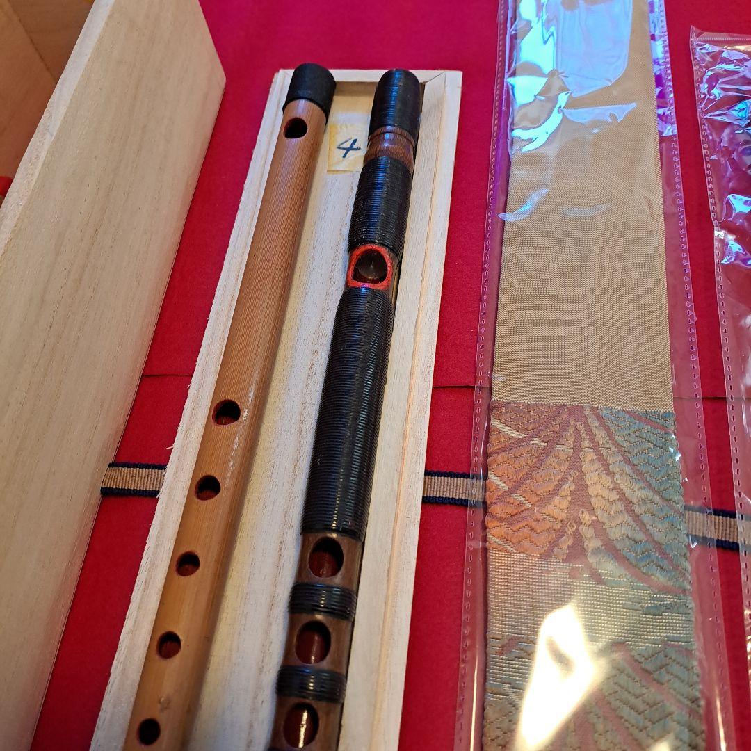和楽器　龍笛と篠笛