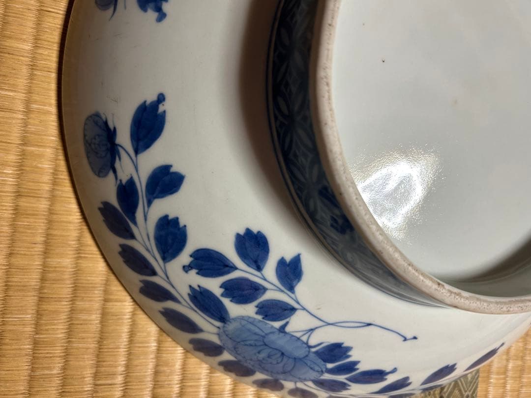 【内容必読】江戸後期　鍋島　大皿　梅紋