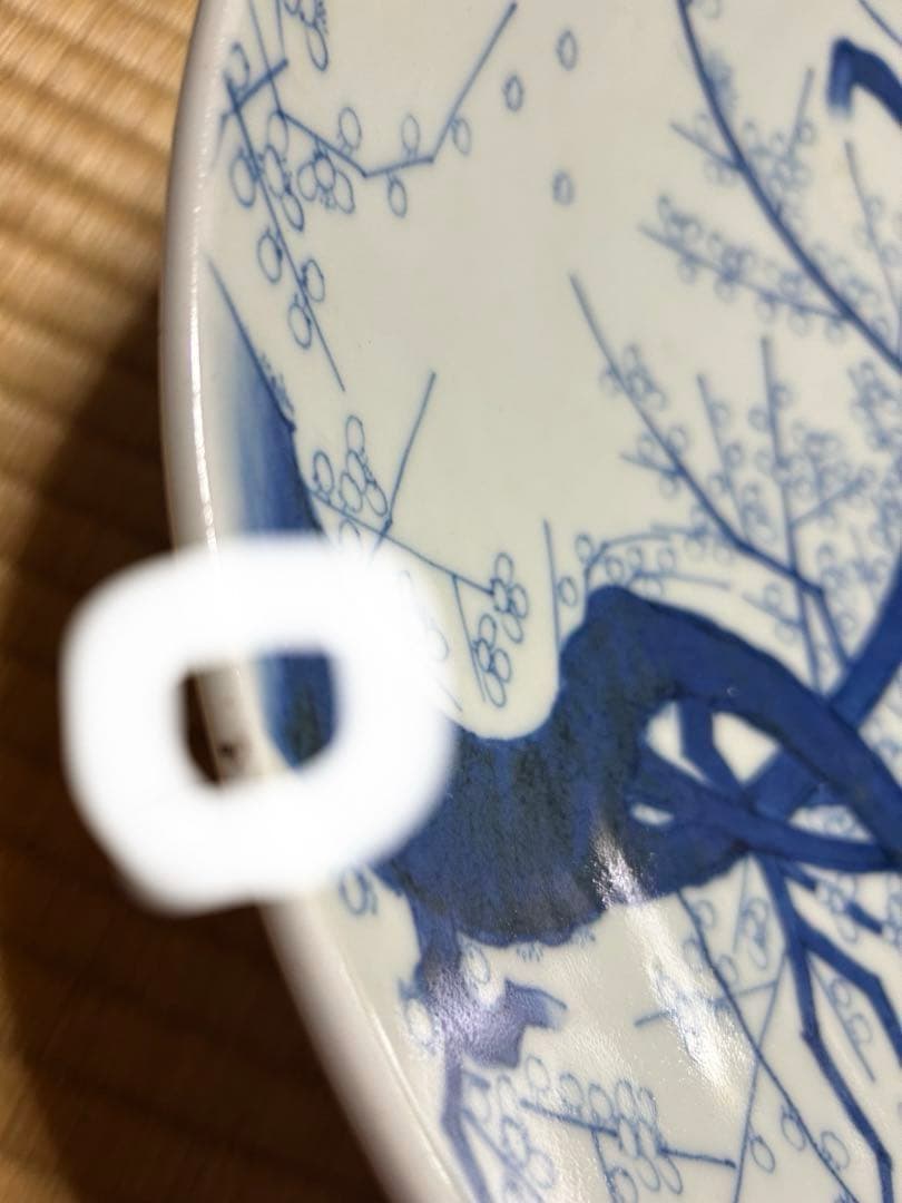 【内容必読】江戸後期　鍋島　大皿　梅紋