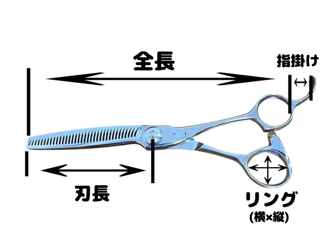 【良品】Fuji/富士　シザー　MORE-Zネジ　AF55　プロ　理容師　美容師
