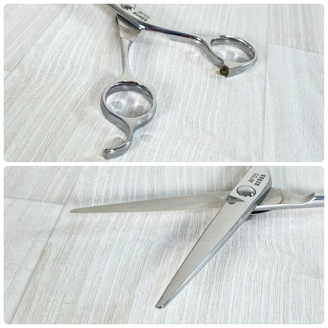 【良品】Fuji/富士　シザー　MORE-Zネジ　AF55　プロ　理容師　美容師