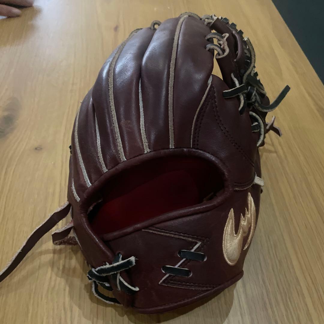 ダークレッド レザー 硬式グローブ