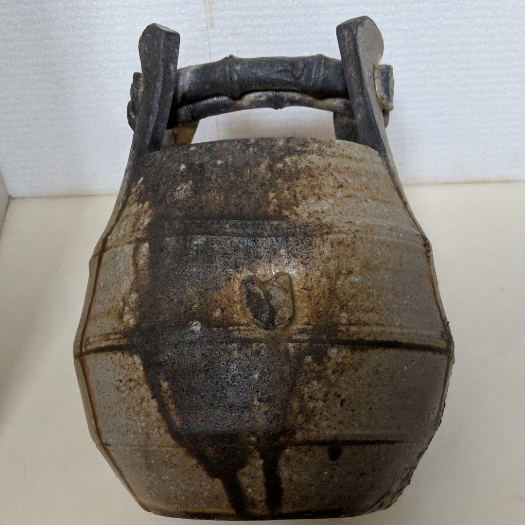 備前焼　二代目小西陶古　共箱入花入れ・壺