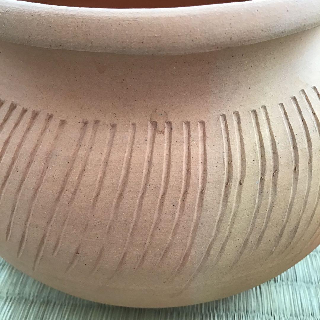 茶道具　ハンネラ建水　八幡窯　堀野証嗣作　栞　共箱　S153KS