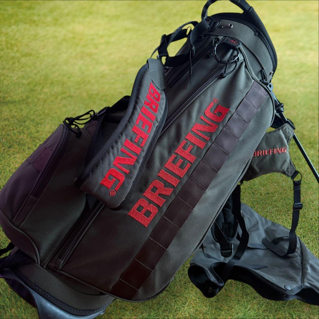 おまけ付き　ブリーフィング　キャディバッグ　CR-4 チャコールグレー　軽量