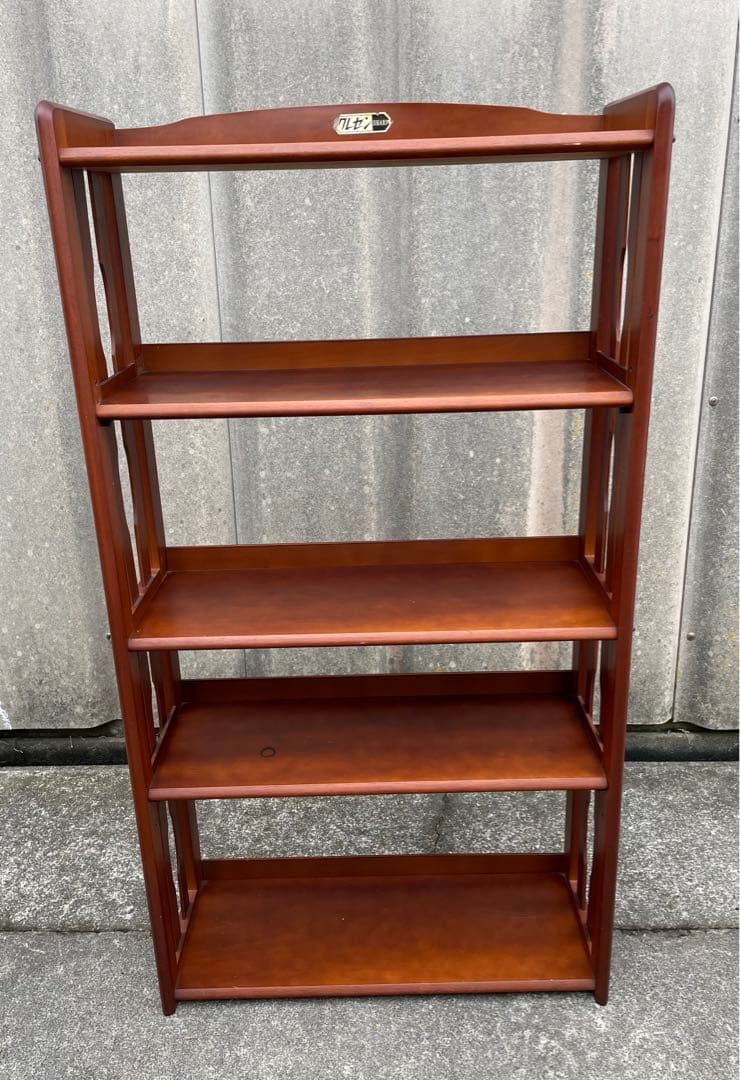稀少/古道具/昭和レトロ/クレセン/木製/無垢材/本棚/飾り棚/収納棚/店舗什器