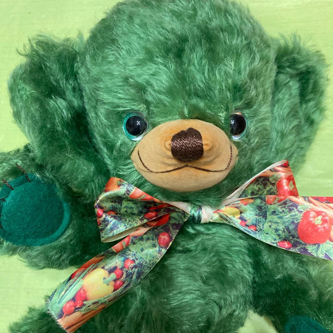 Merrythought チーキー グリーンビーン アンティーク　緑　テディ