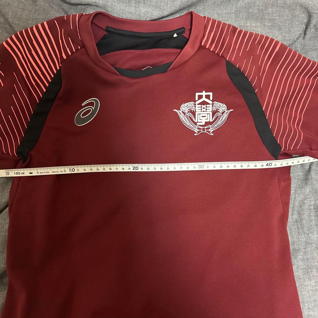 早稲田大学　ア式蹴球部　プラクティスシャツ　M アシックス　大学サッカー