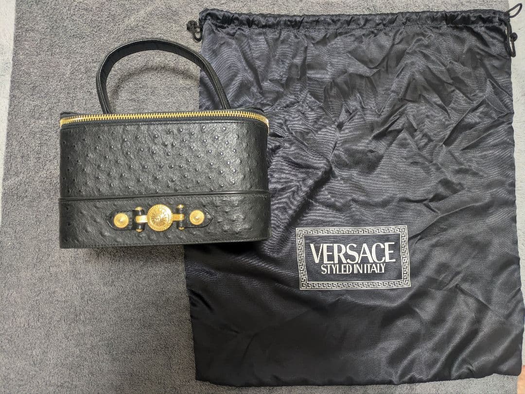 ヴェルサーチ VERSACE ハンドバッグ レザー バニティ
