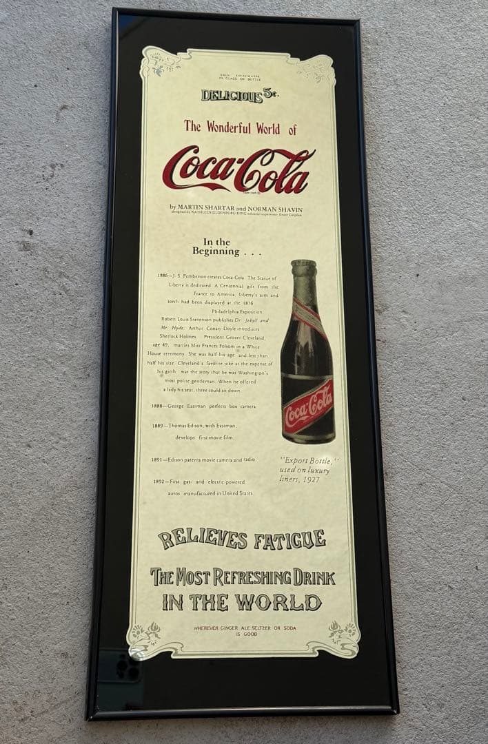 コカコーラパブミラー　希少