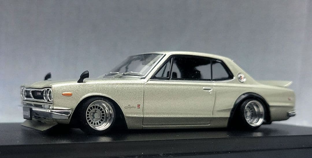 1/43　スカイライン改　ハコスカ2Dr　フォーカスレーシング　アルミ製　深リム