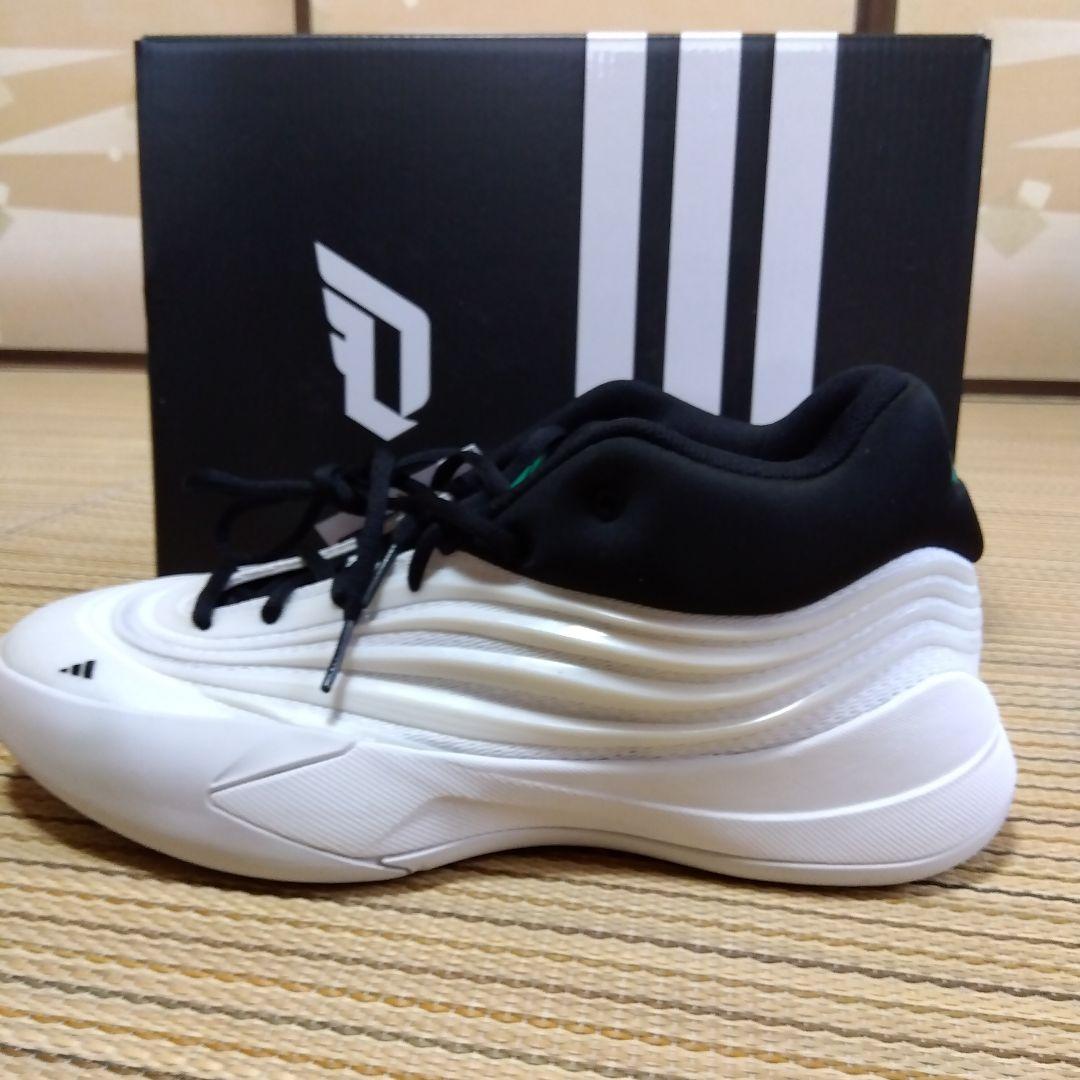 adidas デイム10 バスケットシューズ 270サイズ ホワイト/ブラック