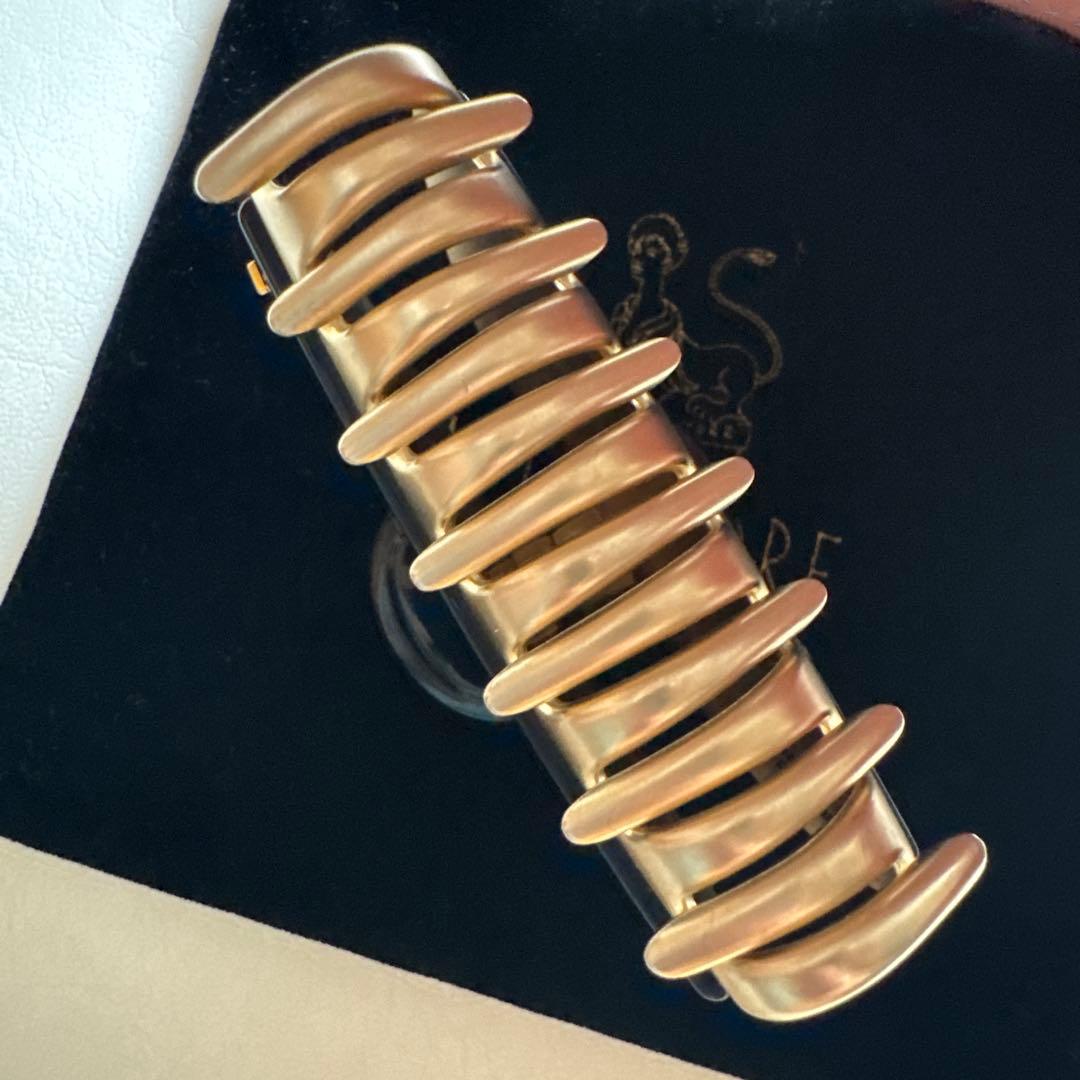 【美品】アレクサンドルドゥパリ M ヘアクリップ　人気のブラック