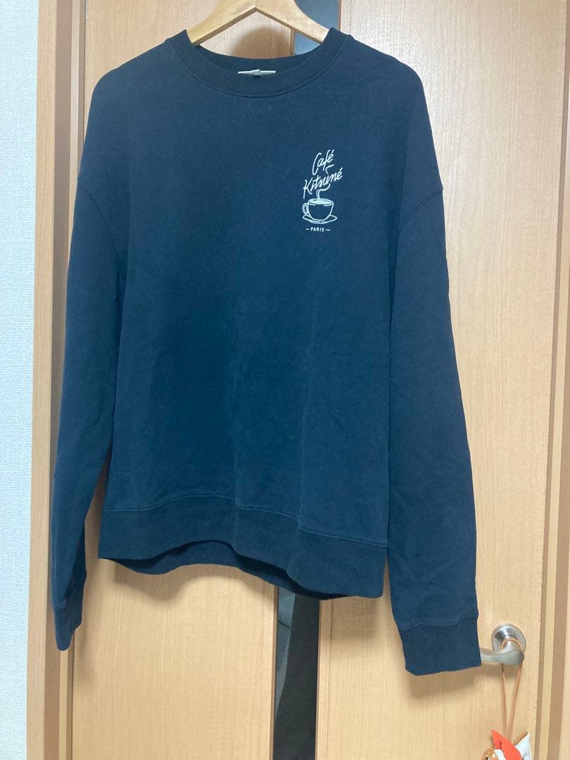 メゾンキツネ 黒スウェット