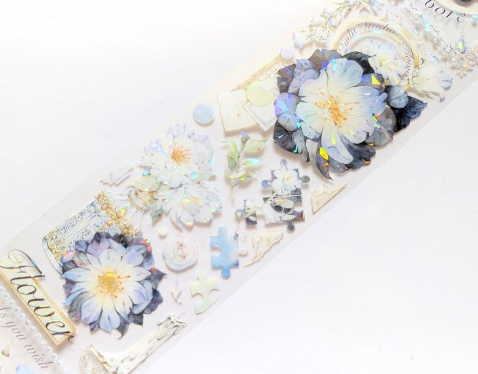 ら**様 海外マステ マスキングテープ まとめ売り お花 装飾 中古巻き