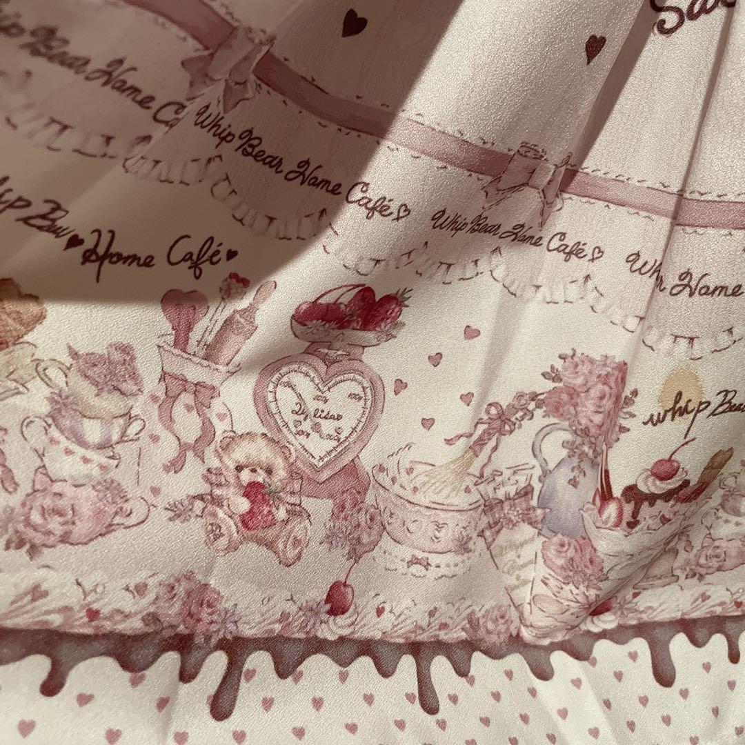 LIZLISA リズリサ Whip bear  cafe柄 ワンピース