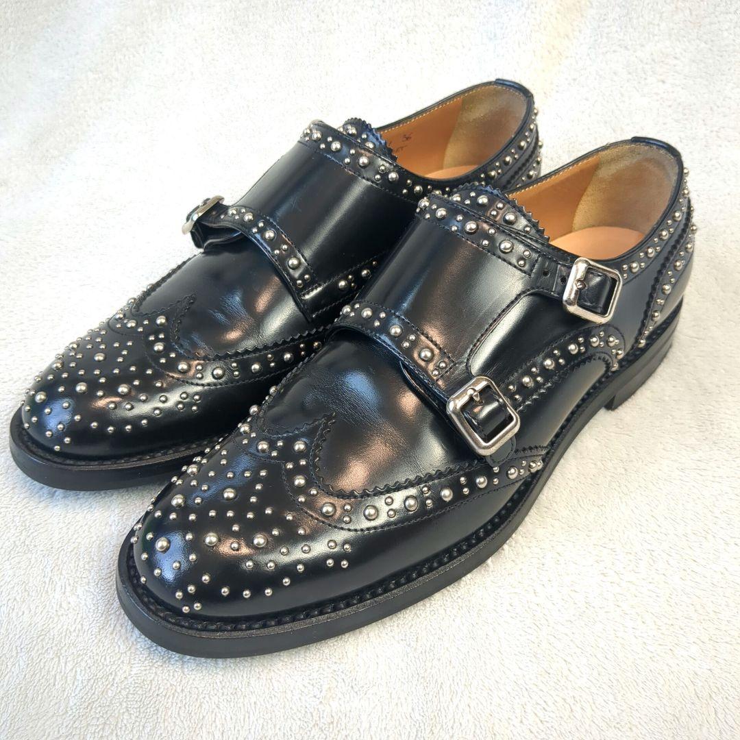 Church's チャーチ LANA MET レザー ブラック サイズ36