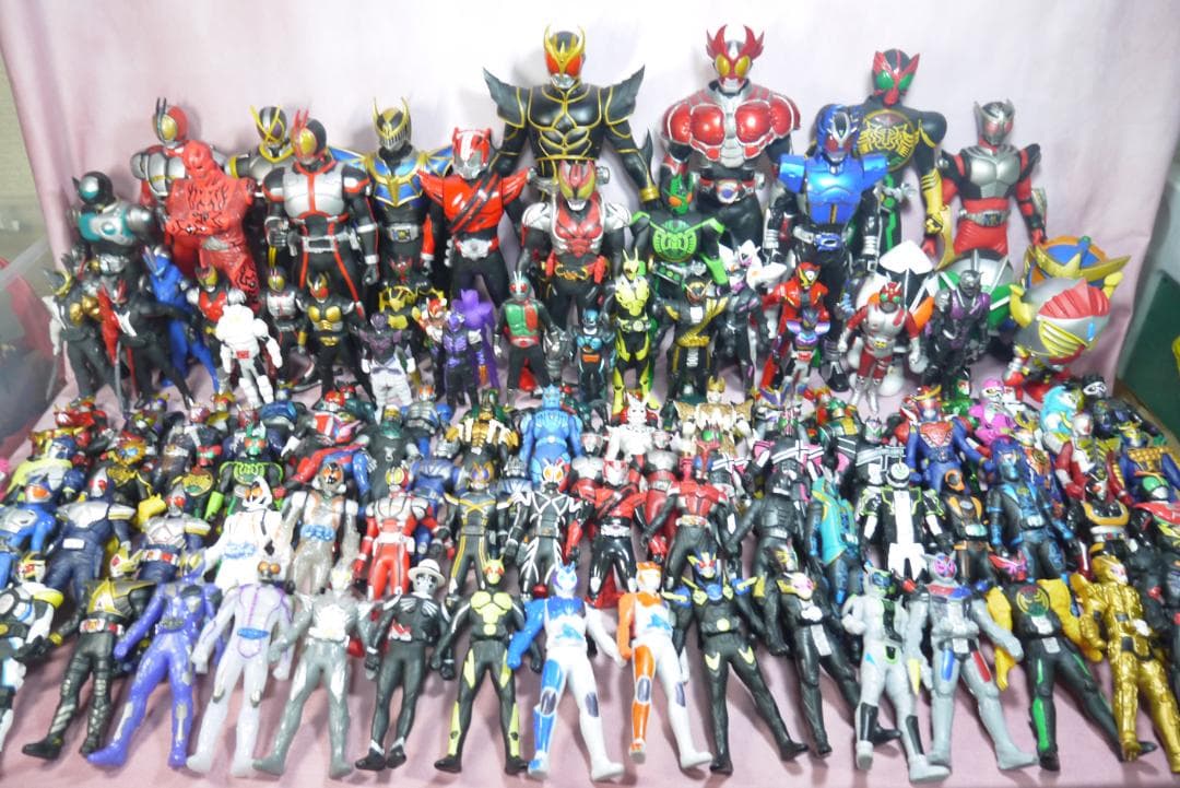 ライダーヒーローシリーズ　ビッグサイズソフビフィギュア　128体セット