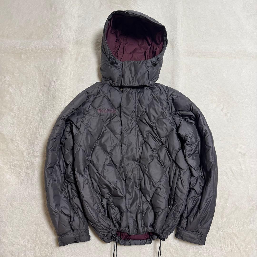 コロンビア00s キルティングpuffy jacket メンズXS短丈y2k