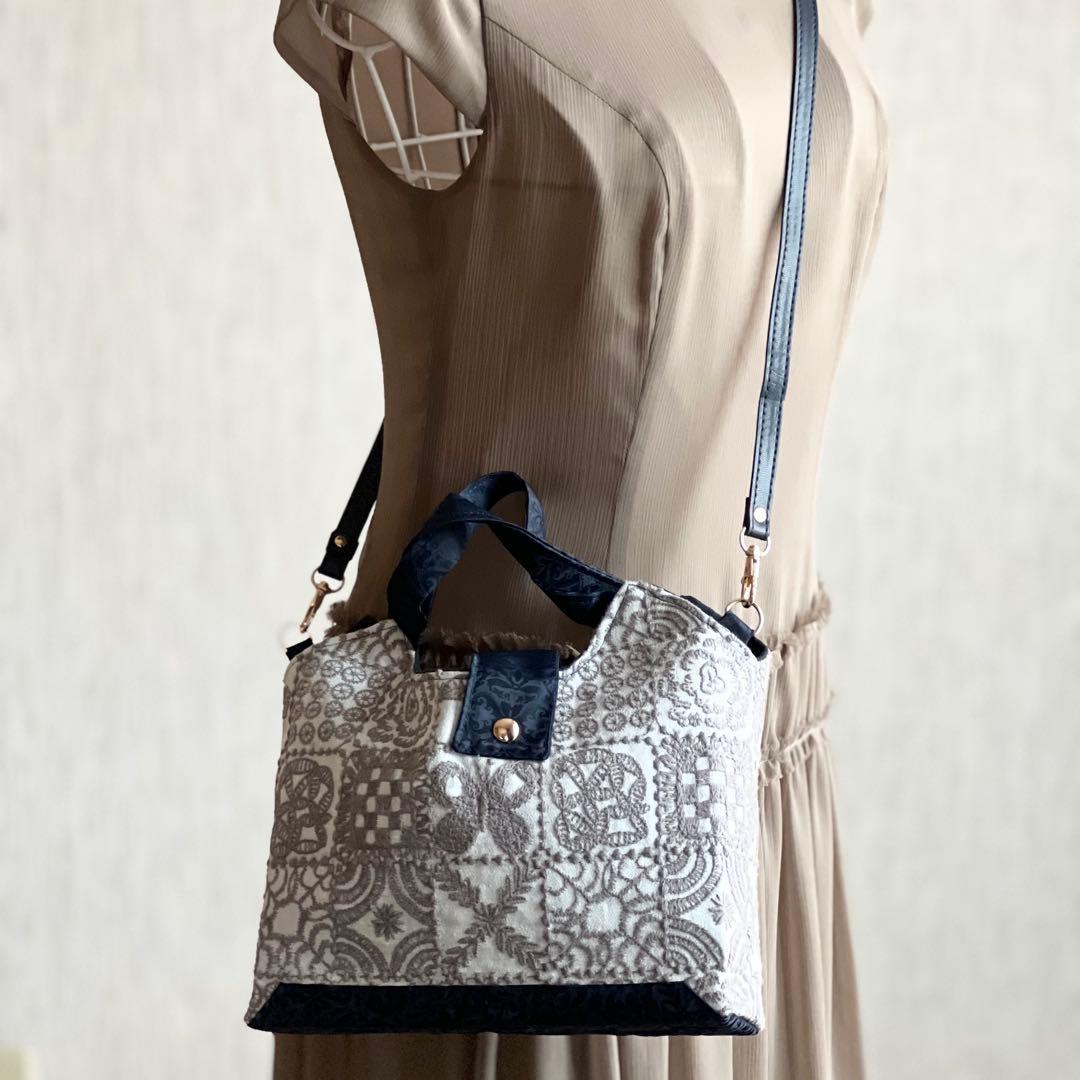 forest tile 持ち手付きショルダーバッグMB509-123