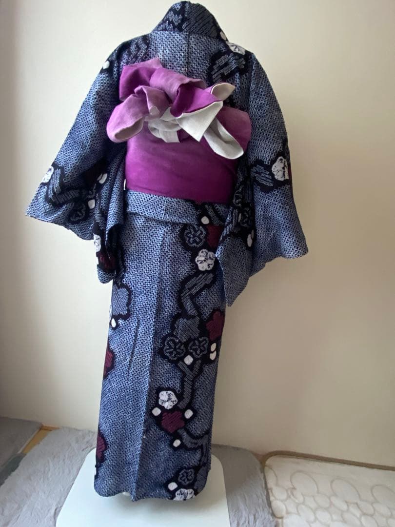 ◻️ メルりんご様◻️有松鳴海絞り浴衣　裄67 身丈160