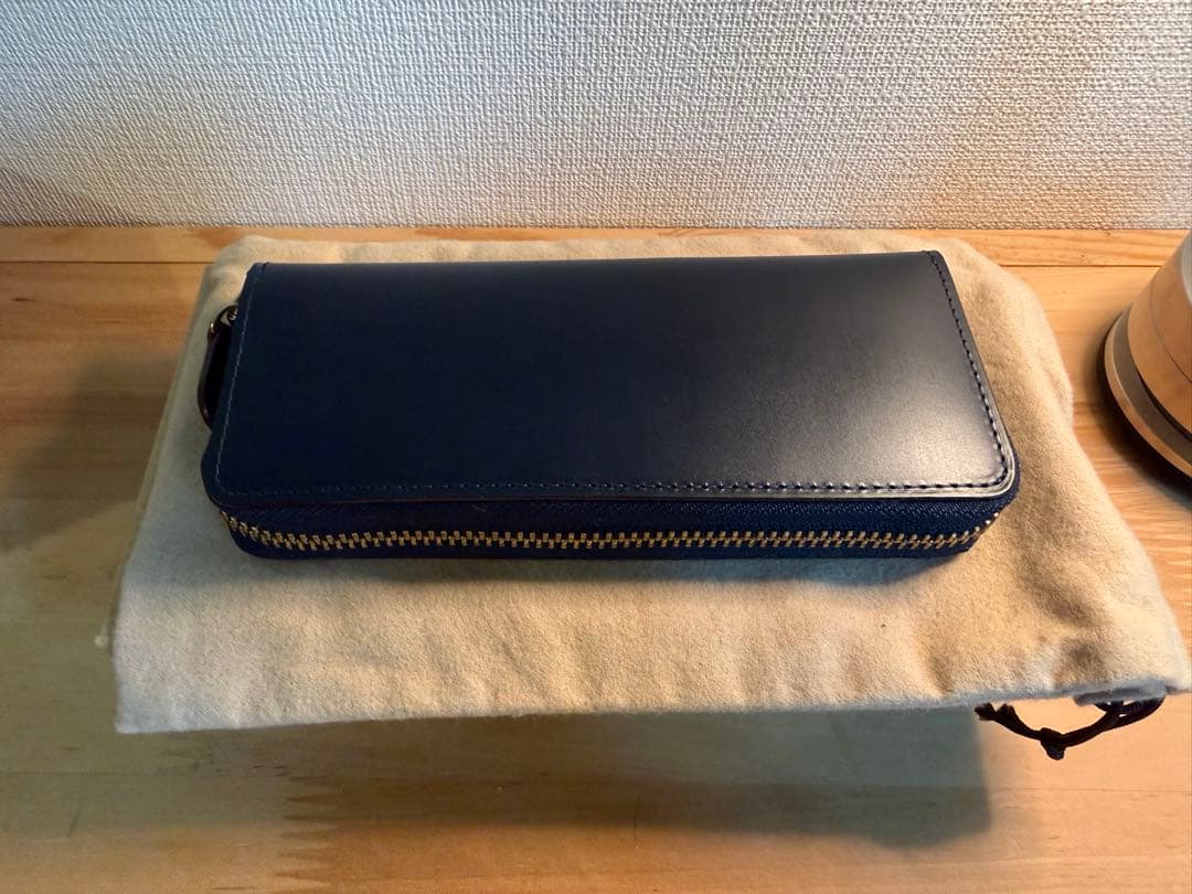 THIN BRIDLE ファスナー付き3本入りペンケース　ganzo