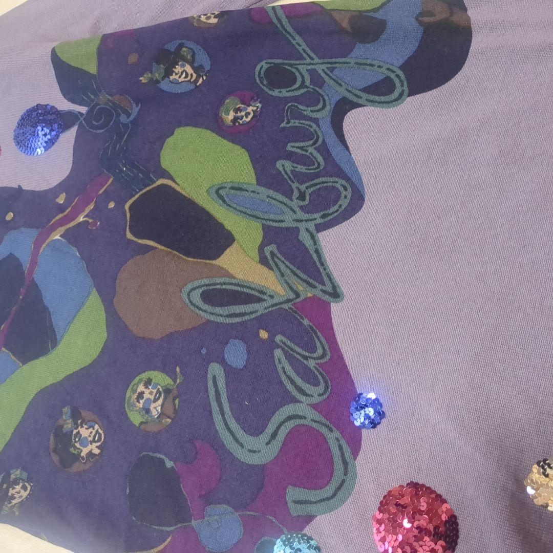 トクコプルミエヴォル　カーディガン　パープル　ウール100　　М　スパンコール