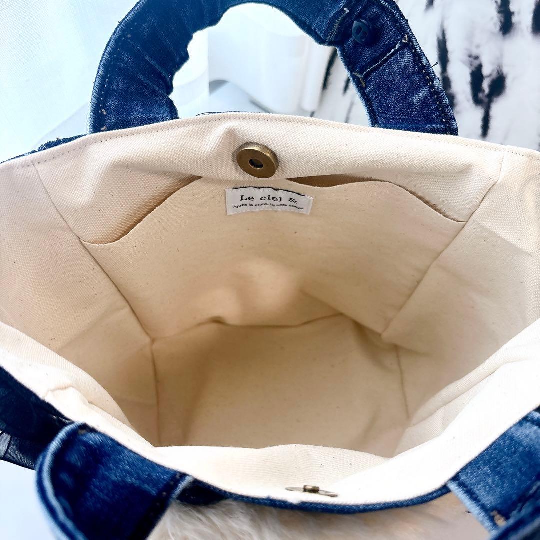 ち*こ様 コヤンイサムチョン　ハンドメイド　トートバッグ　ルミちゃん　デニム