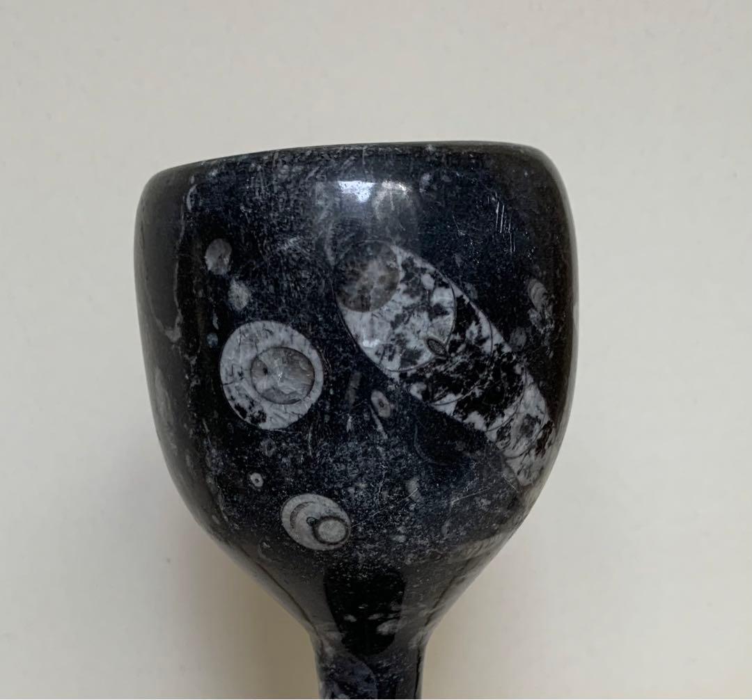 化石入り天然石　 置物