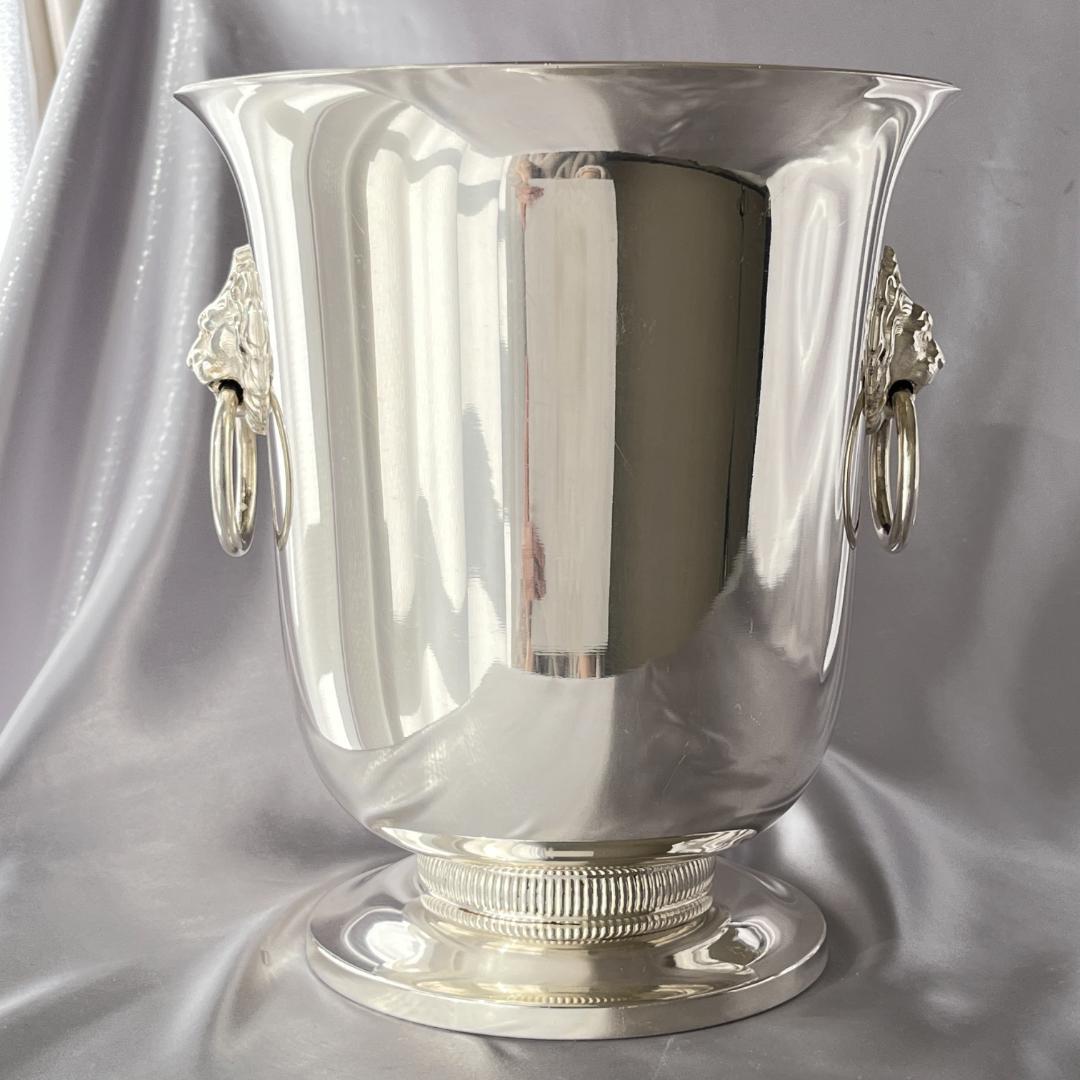 【仏蘭西】ライオンのワインクーラー / シャンパンクーラー 【シルバープレート】